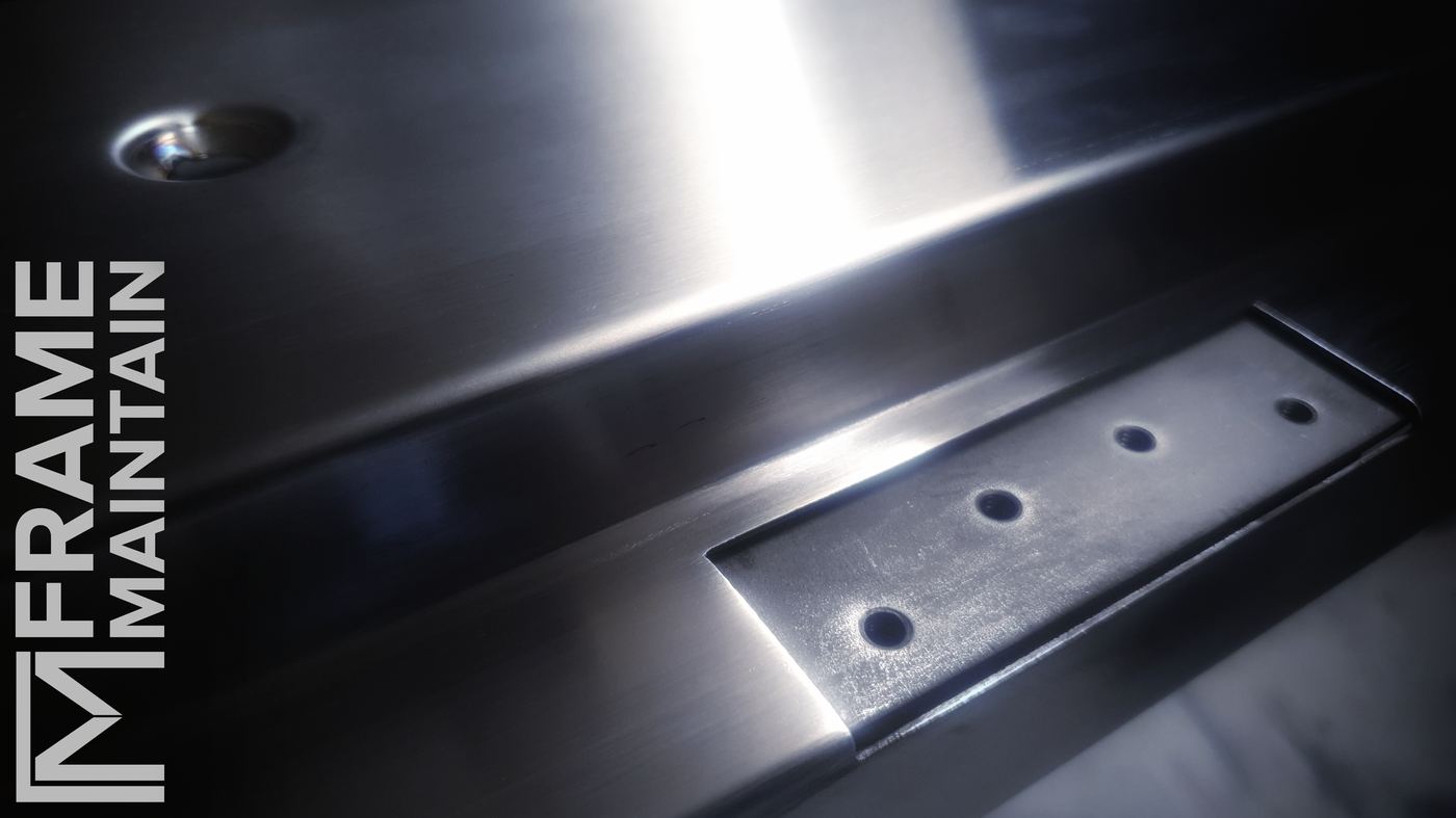 Metal door frame installation