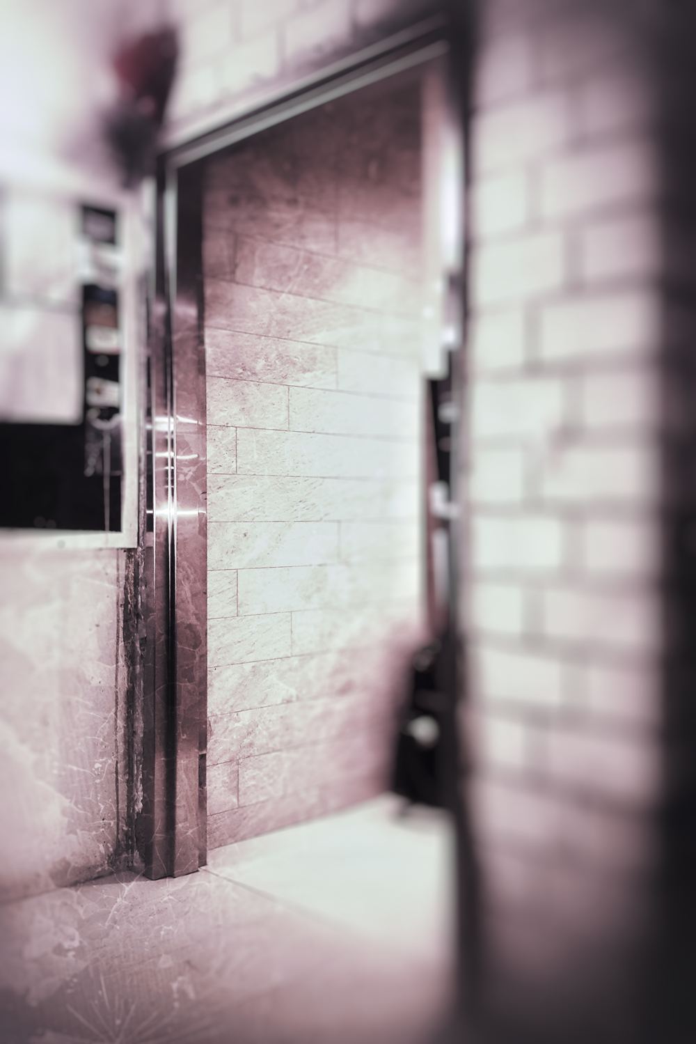 Stainless steel door frames ready for installation